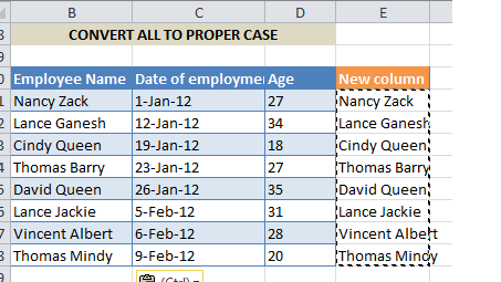 Convert Text to UPPER, Proper or lower Case in Excel