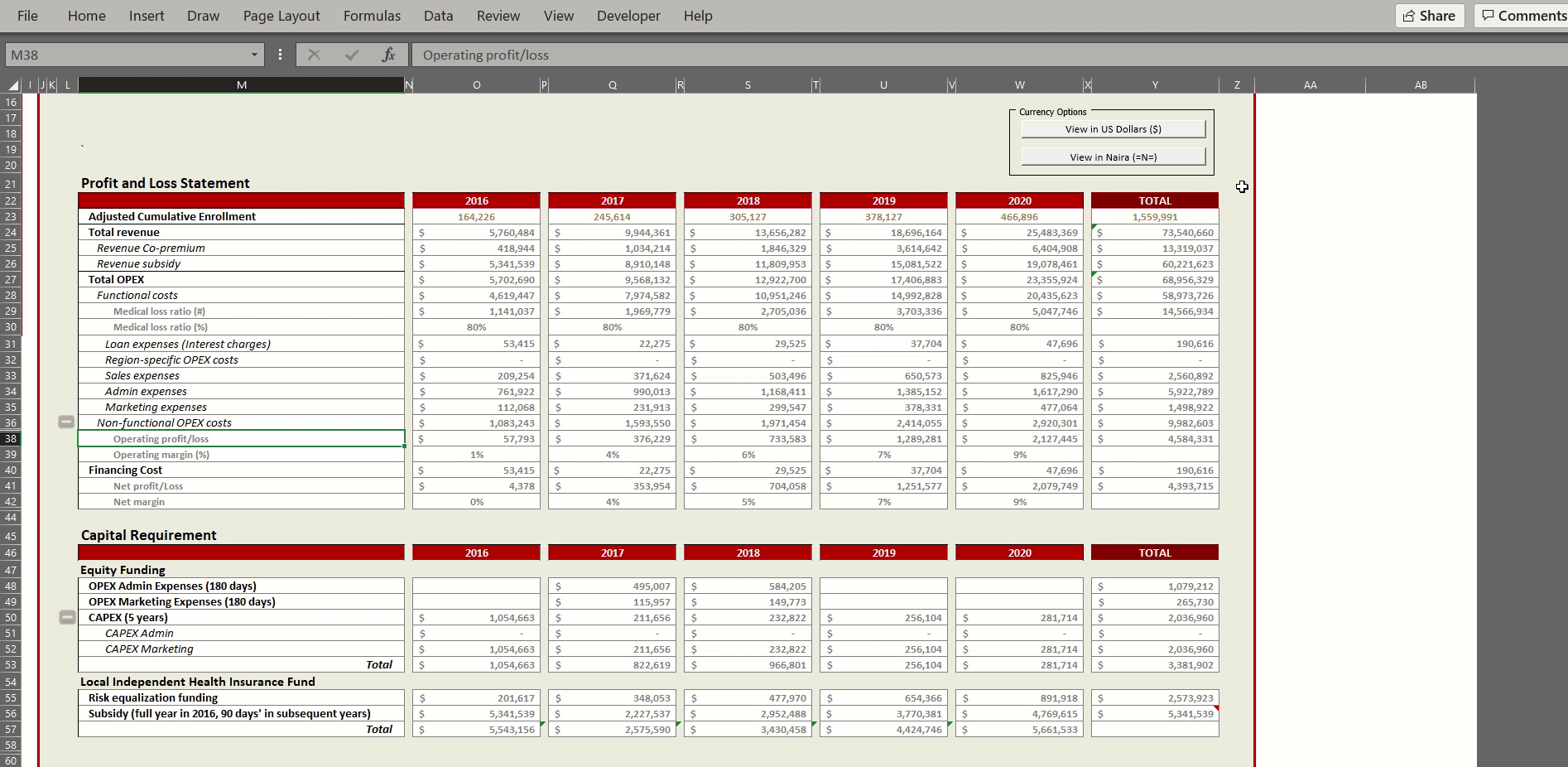 How to Build a Currency Toggle in an Excel Financial Model