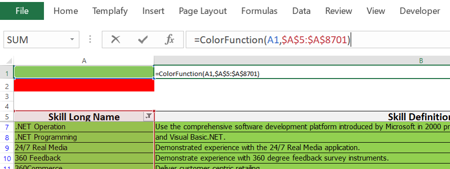 How to Count Cells by Fill Color in Excel (UDF Method)