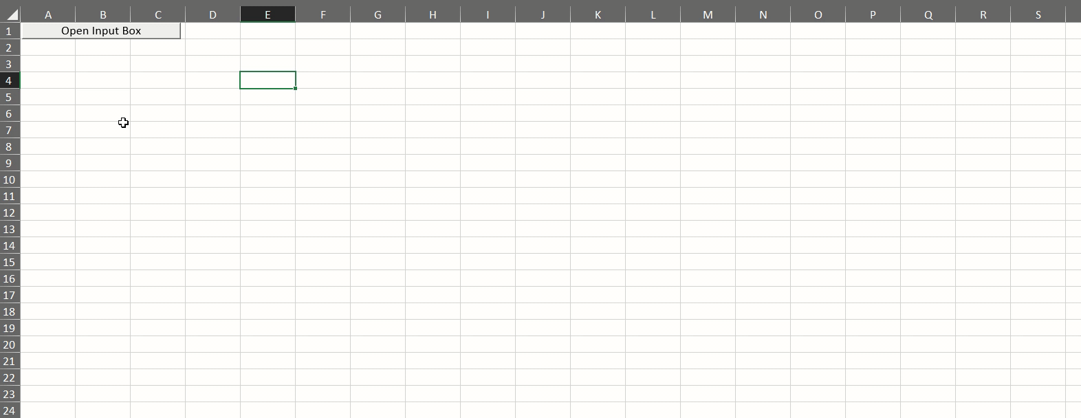 Creating input prompts in MS Excel (the Input Box feature)