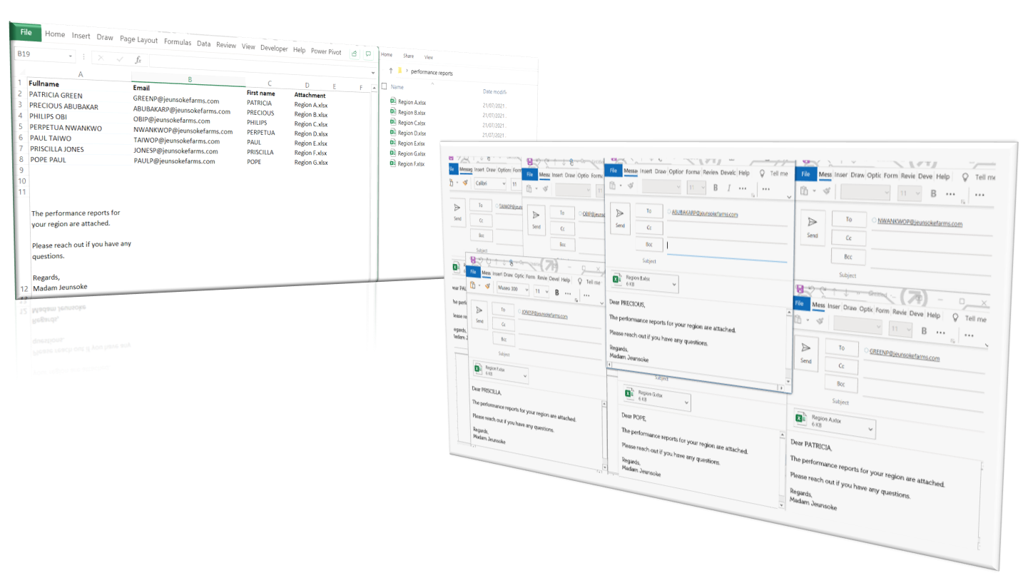Send Personalised Bulk Emails with Attachments from Excel Using VBA