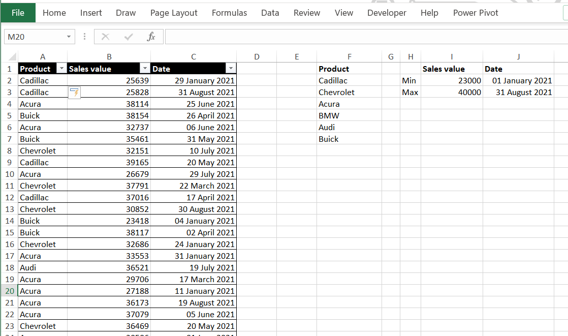 Generate Realistic Dummy Data in Excel Using RANDBETWEEN and CHOOSE