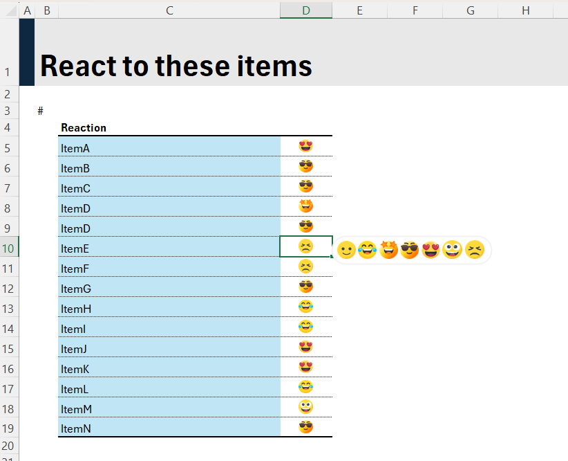 Emoji Reaction Dashboard